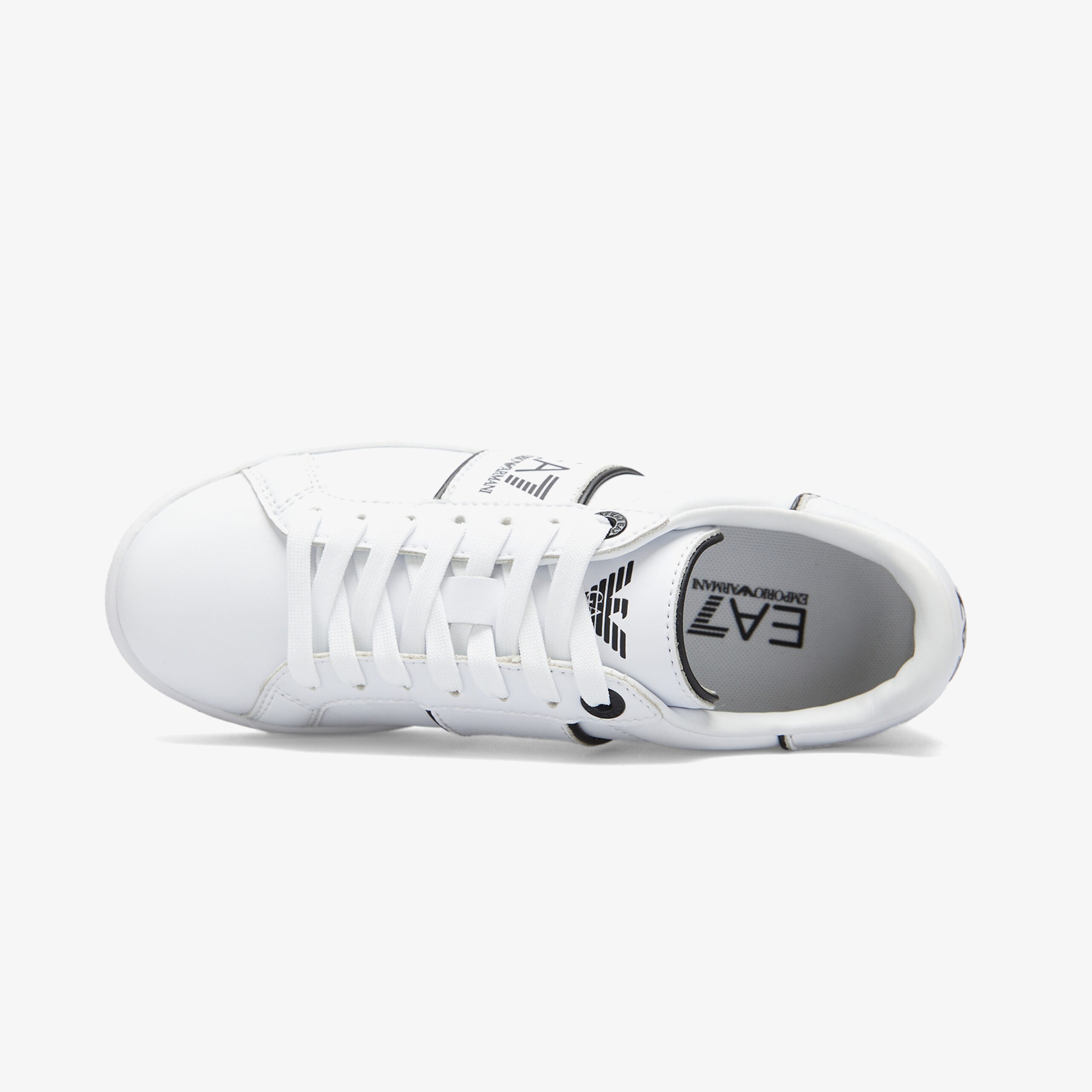 کفش کتانی زنانه سفید Emporio Armani Classic Logo - تصویر 4