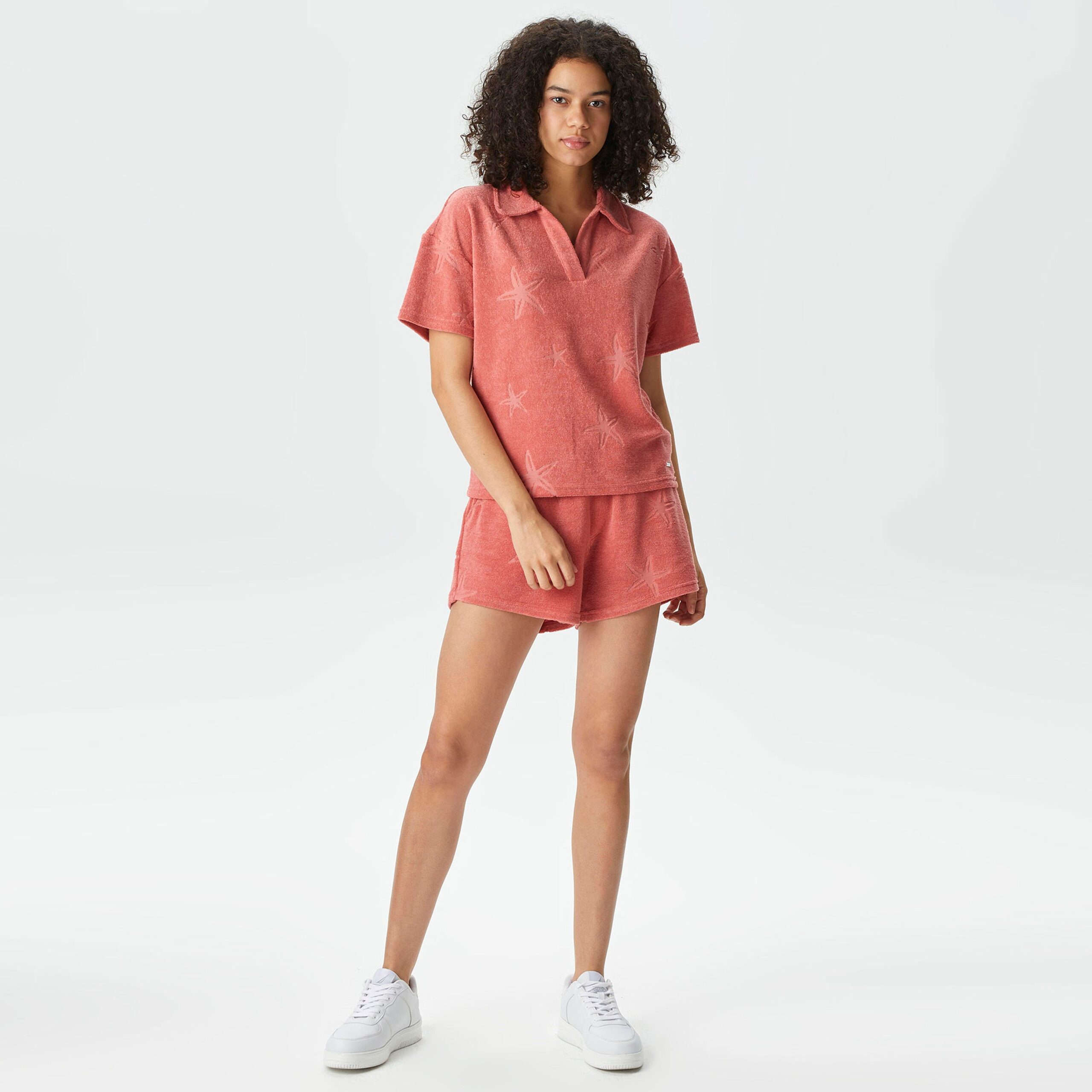 تیشرت یقهدار زنانه Nautica مدل Tile Relaxed Fit Polo - تصویر 3