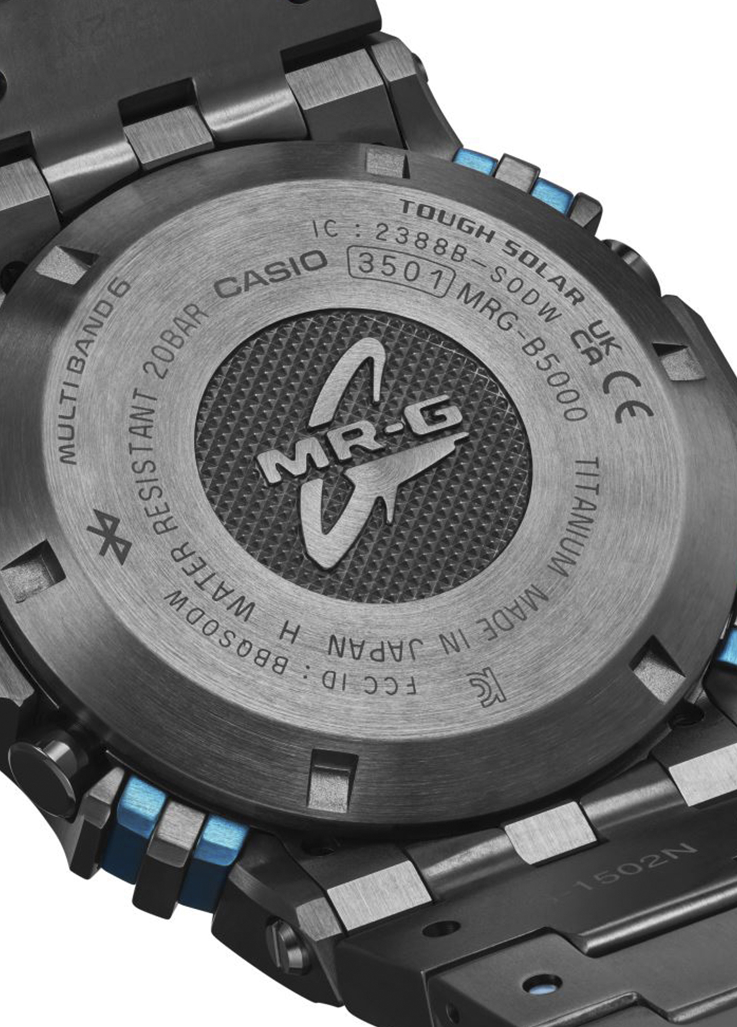 Casio - ساعت مچی مردانه مشکی تیتانیومی MRG-B5000BA-1DR - تصویر 3