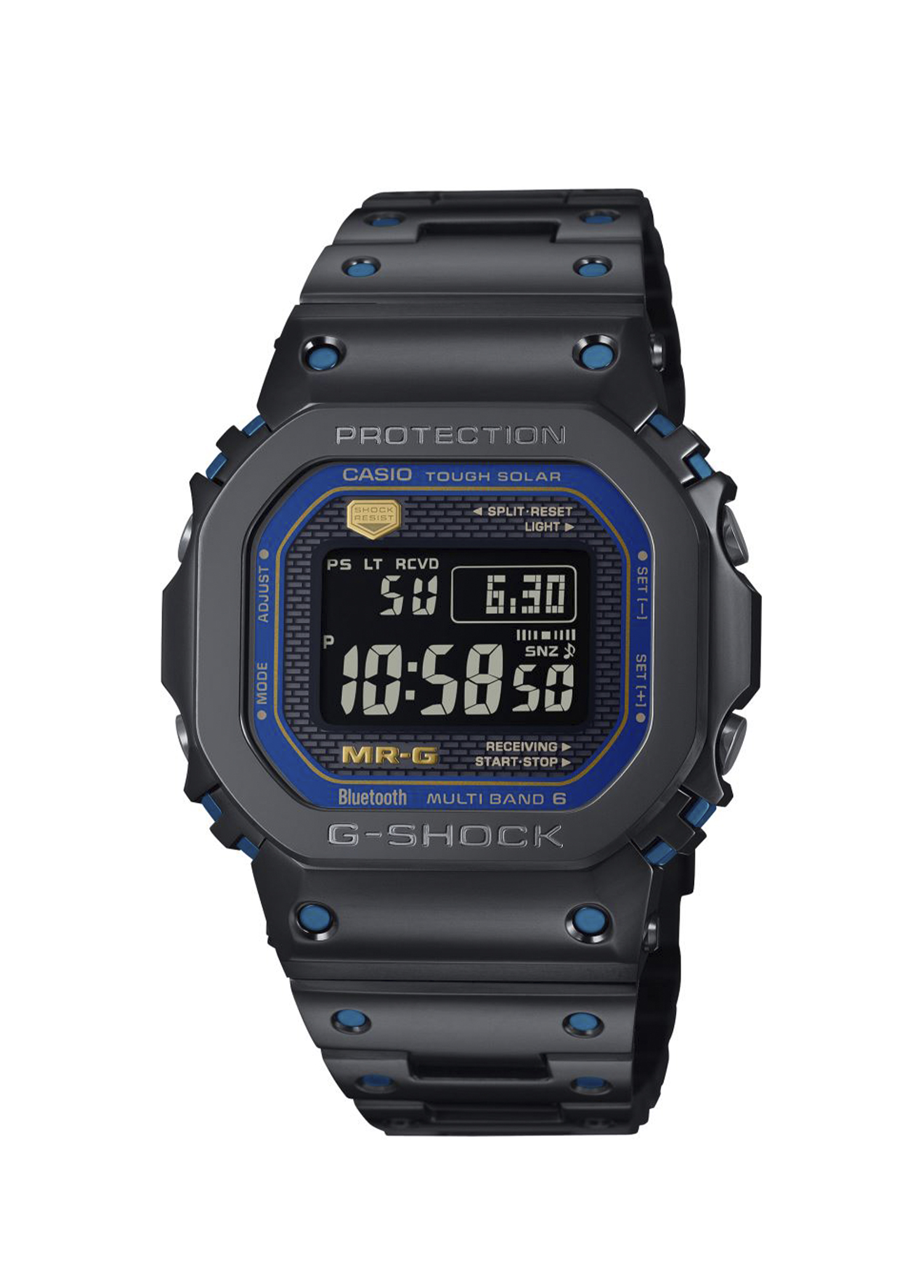 Casio - ساعت مچی مردانه مشکی تیتانیومی MRG-B5000BA-1DR