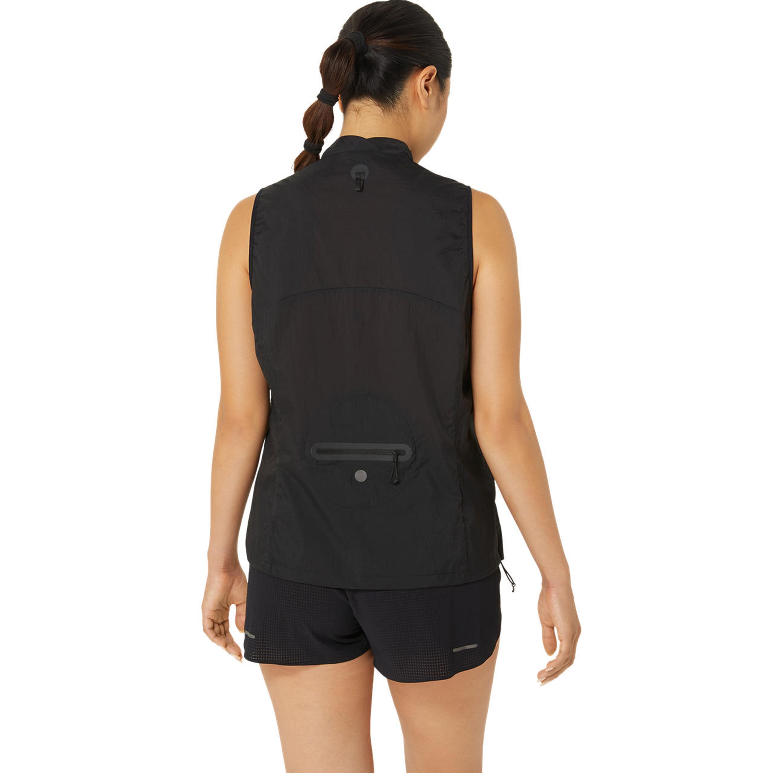 جلیقه دویدن زنانه مشکی Asics Metarun مدل Gilet Packable - تصویر 3