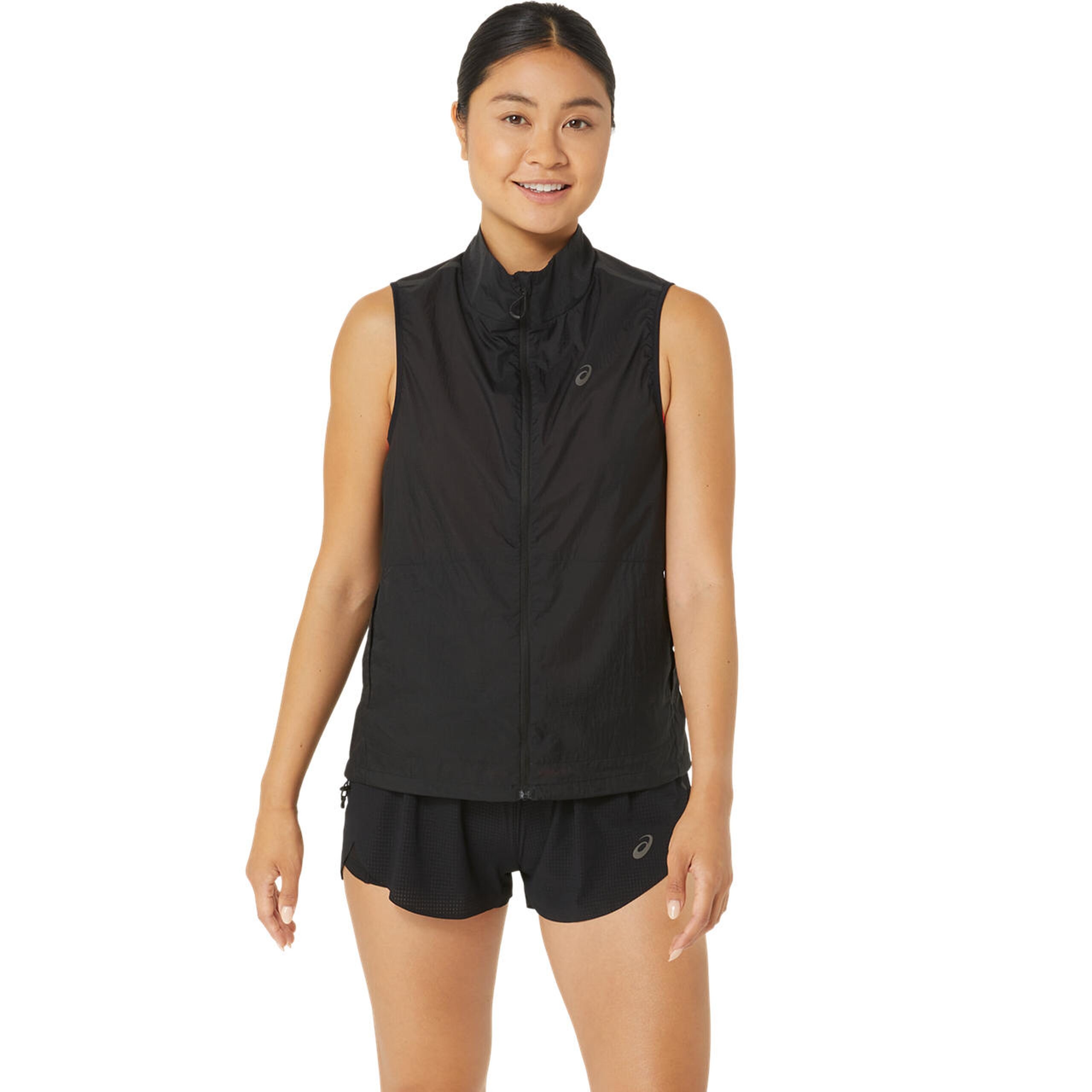 جلیقه دویدن زنانه مشکی Asics Metarun مدل Gilet Packable