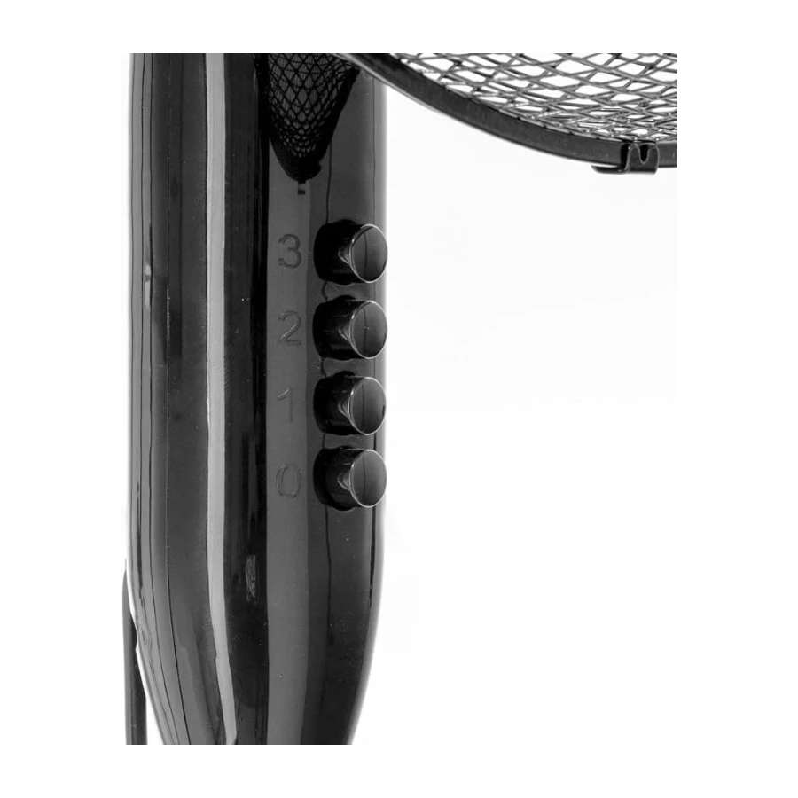 TROTEC Ventilateur sur pied TVE 17 S | Hauteur réglable entre 105 et 122 cm | Fonction d'oscillation automatique à 80° | Ventilateur à 3 vitesses | Puissance de 40 watts