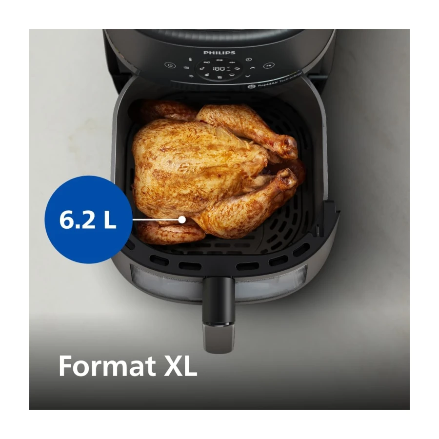 Philips Airfryer 2000 - Air Fryer 6.2L, 13 modes, écran tactile, Noir