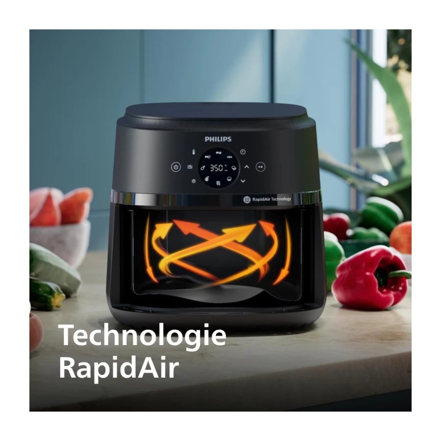 Philips Airfryer 2000 - Air Fryer 6.2L, 13 modes, écran tactile, Noir