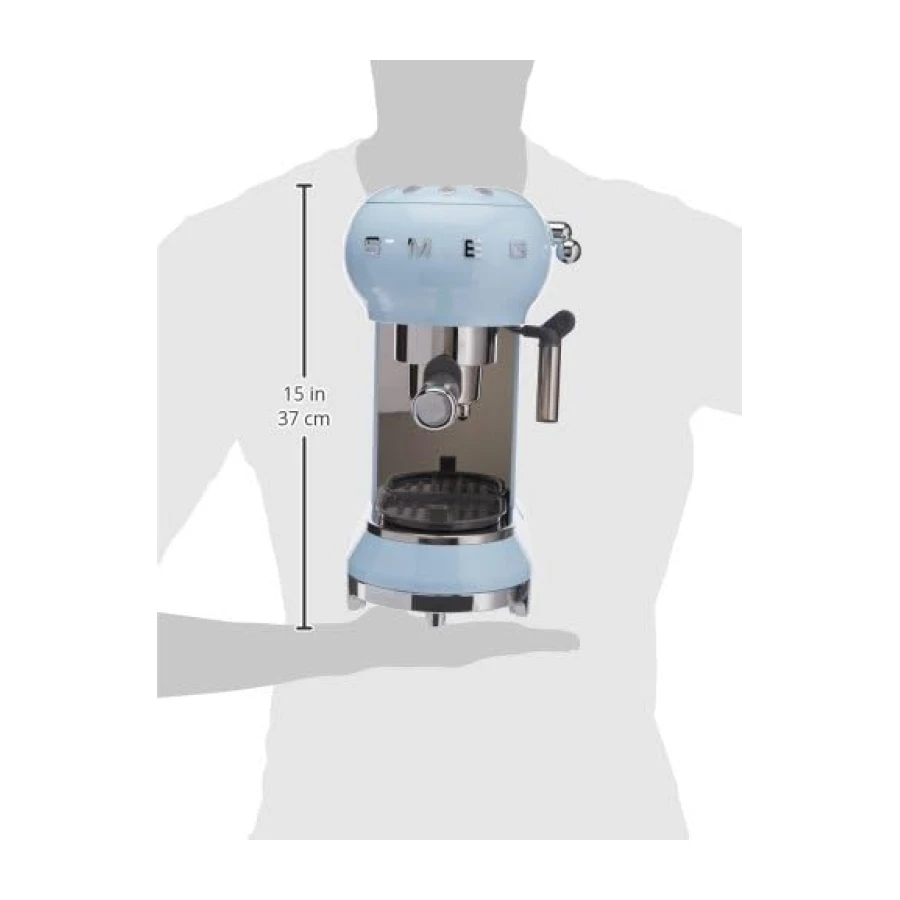 Smeg ECF01PBEU Espresso Makinesi, Pastel Mavi