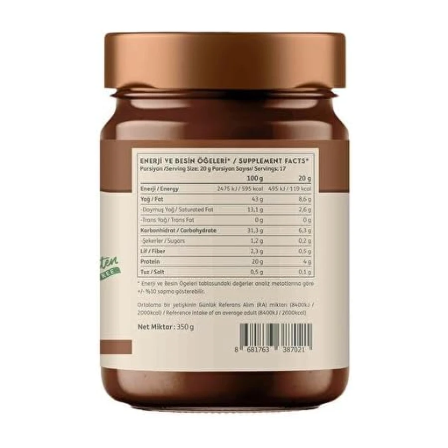 Clean Powders Proteinli Çikolatalı Fındık Kreması (Protein Spread) 350 Gr