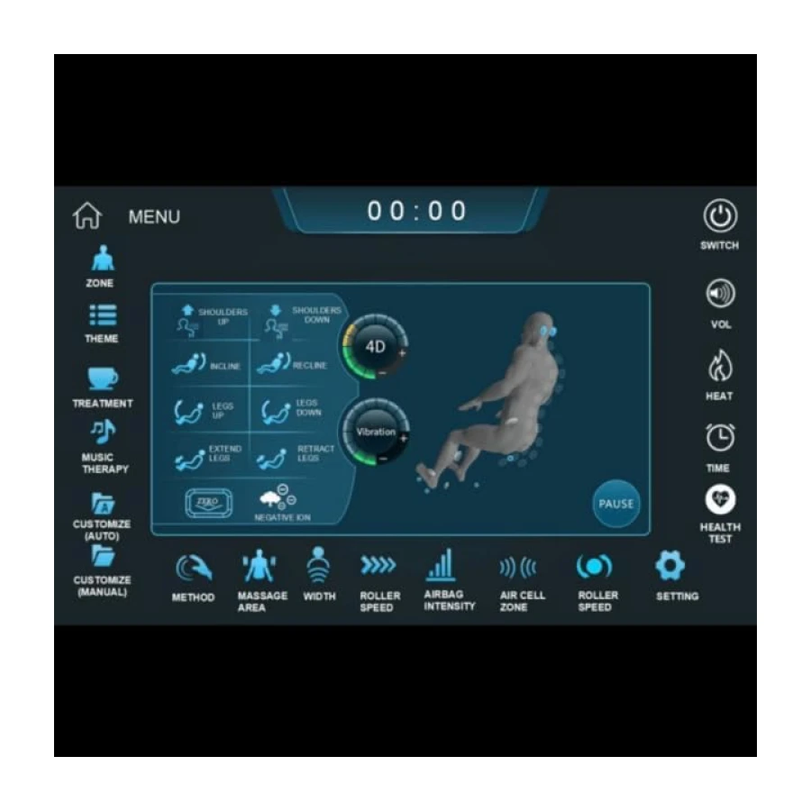 Jüpiter Pro Masaj Koltuğu (beyaz)
