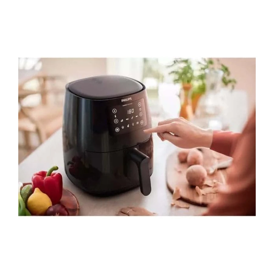 Philips Airfryer 3000 Serisi L - 4,1L, 13'ü 1 arada işlev, 7 ön ayarlı program,%90 daha az yağ, Rapid Air, HomeID tarif uygulaması, sıcak tutma, bulaşık makinesinde yıkanabilir
