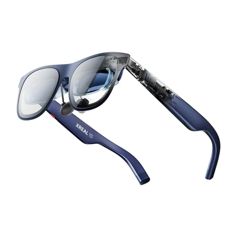 XREAL 1S AR/XR Gözlük, 500 inç Sanal Ekranlı Artırılmış Gerçeklik Gözlüğü, 52° FOV, 3DoF Yerli, Gerçek 3D, X1 Çip, USB‑C Uyumlu DisplayPort Cihazları, iPhone 17/16/15, SteamDeck/ROG