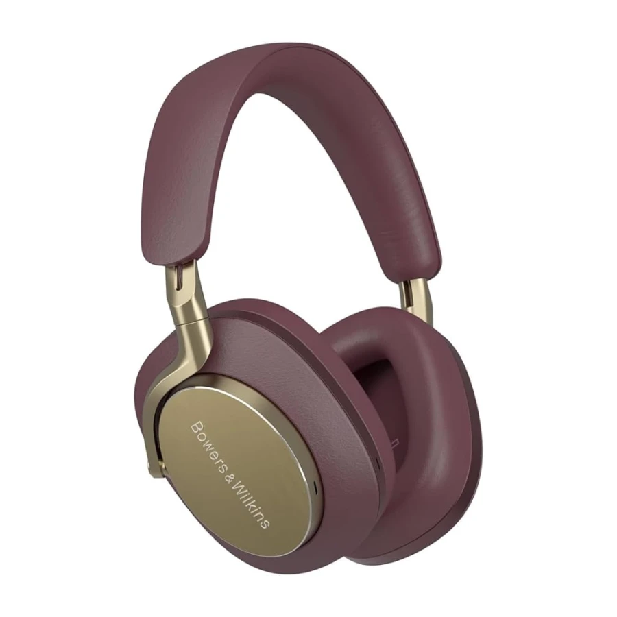 Bowers & Wilkins PX8 kablosuz kulak üstü kulaklık, Bluetooth ve gürültü önleyici, Royal Burgundy