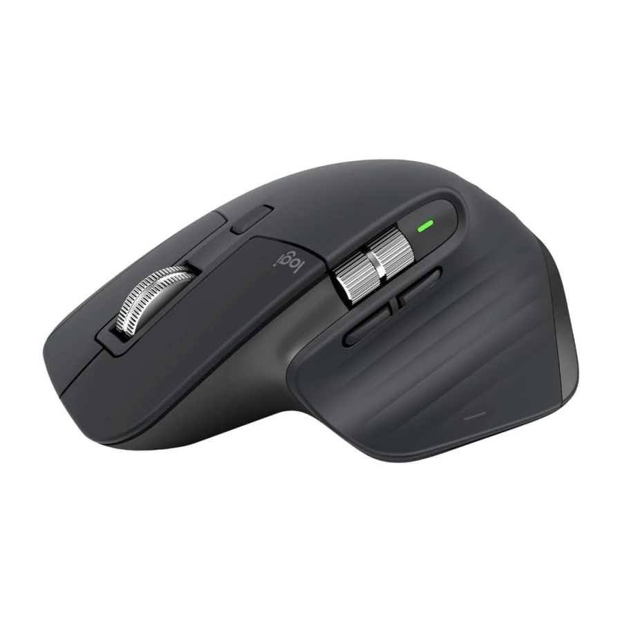 Logitech MX Master 3S Performans Kablosuz Mouse, 8.000 DPI, Sessiz, Ergonomik, Ultra Hızlı Kaydırma, Çoklu Cihaz Özelliği, Bluetooth, Logi Bolt USB Alıcı, Siyah