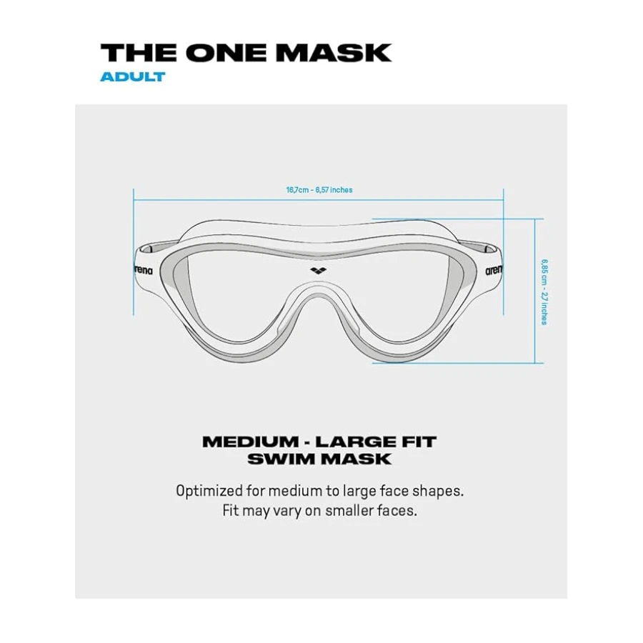 ARENA The One Mask Mirror Yüzücü gözlükleri Üniseks Yetişkin
