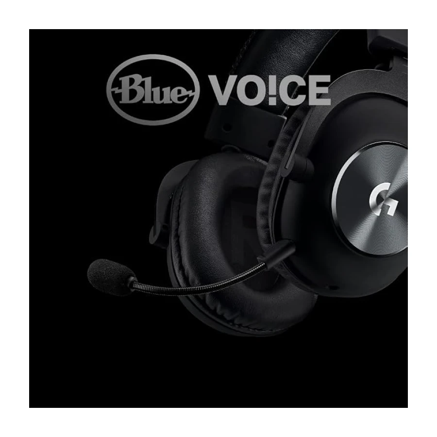 Logitech G Pro X 7.1 Oyuncu Kulaklığı, Blue Voice Mikrofon Teknolojisi, 50 mm Hassas PRO-G Sürücüleri, DTS Kulaklık:X 2.0 Surround Ses, Profesyonel Tip USB Dijital Ses Kartı, 20 Saat Pil Ömrü, Siyah