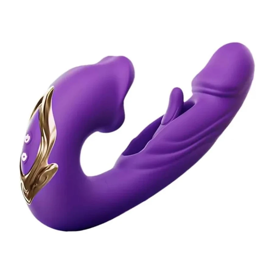 Titreşimli, 3D Ağız Hareketli Emme ve Dil Çırpma Fonksiyonlu Soft Usta Vibratör