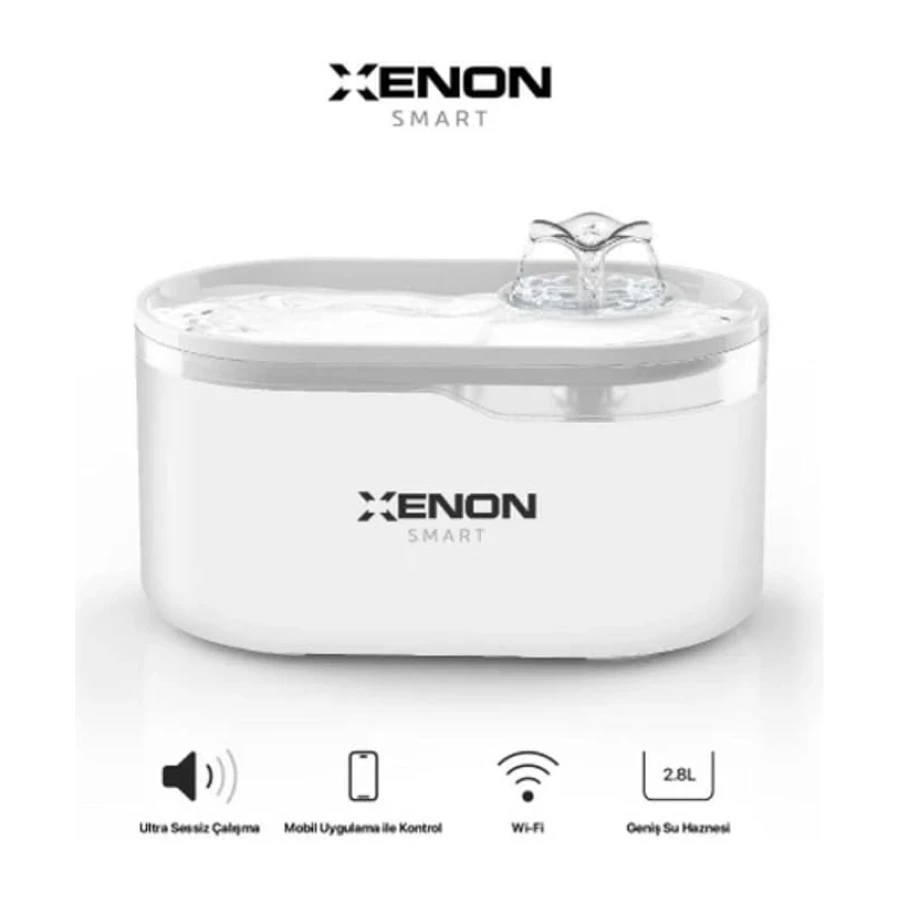 Xenon Smart Akıllı Otomatik Kedi Köpek Mama Kabı Programlanabilir Besleme Kasesi ve Su Pınarı Sebili 2'li Pet Ürünleri Evcil Hayvan Başlangıç Seti