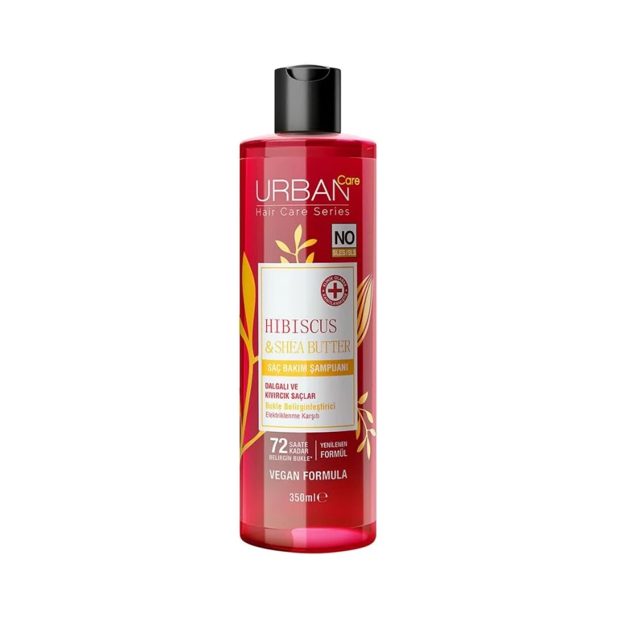 Urban Care Hibiscus & Shea Butter Bukle Belirginleştirici Saç Bakım Şampuanı, 350 Mililitre, Vegan