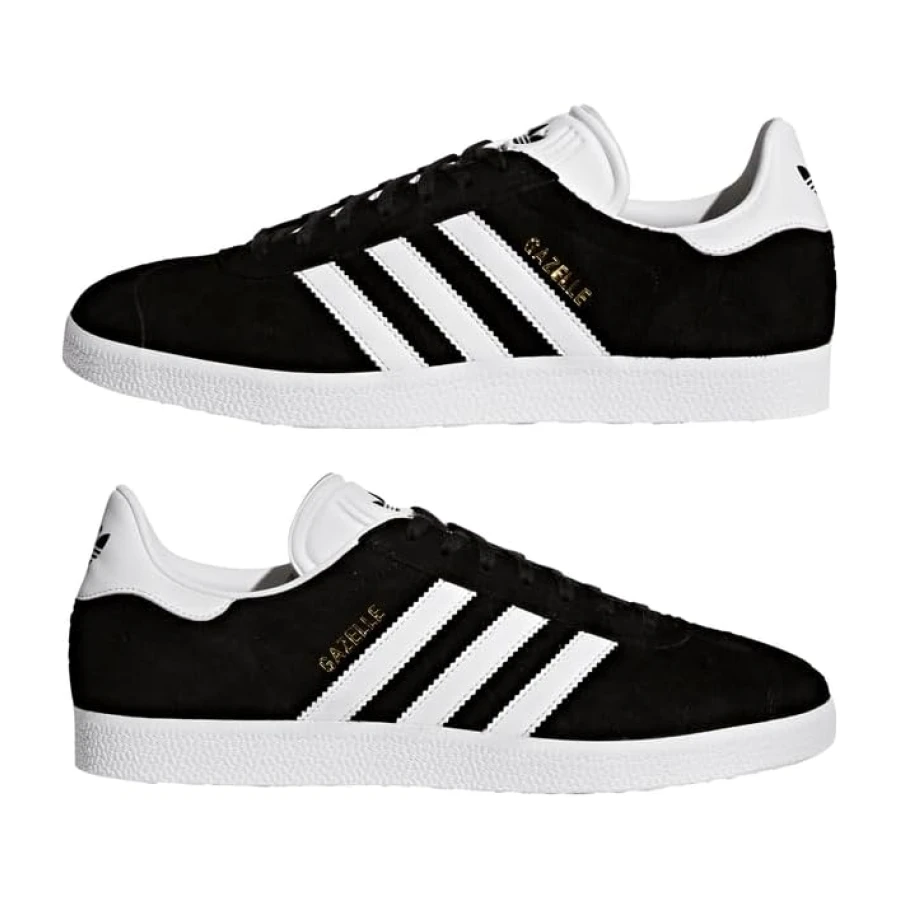 Adidas Erkek Gazelle Ayakkabi Cblack/White/Goldmt 37 1/3