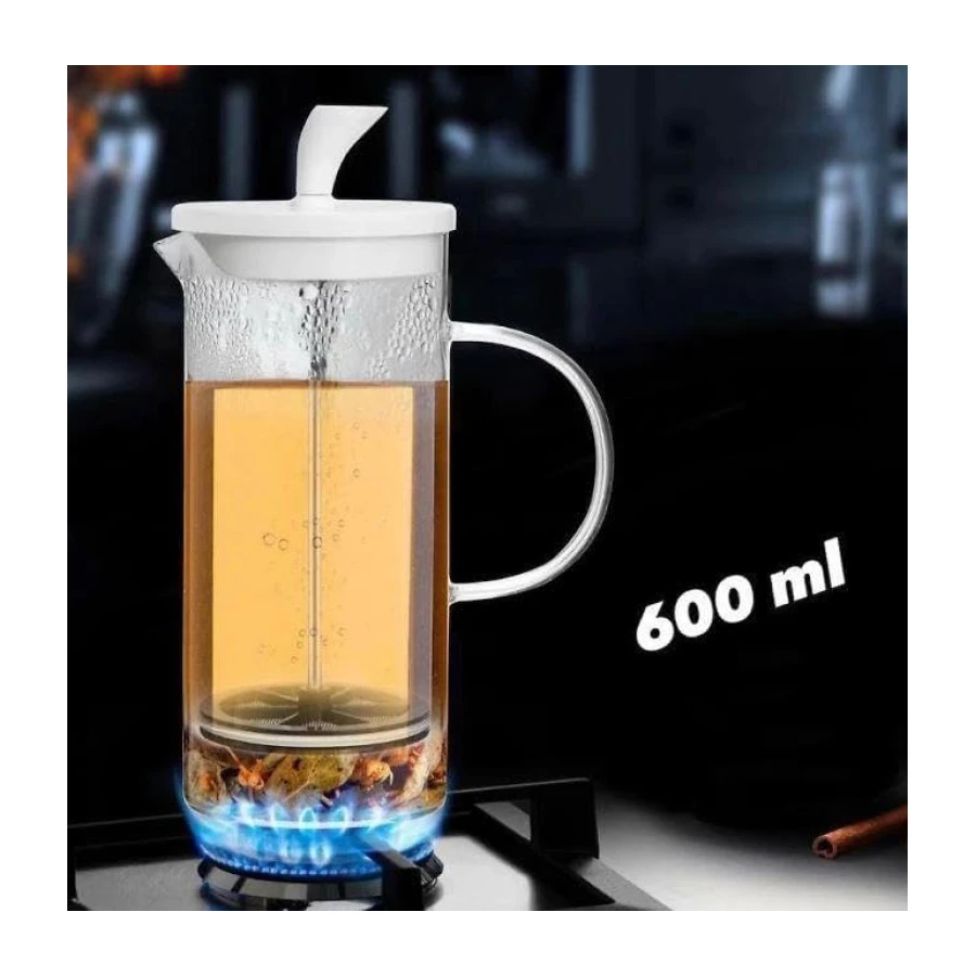 BOROSİLİKAT 600 ML FRENCH PRESS