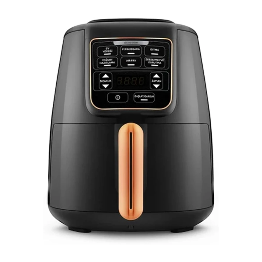 Karaca Air Pro Cook XL 2 In 1 Konuşan Airfryer Siyah Copper