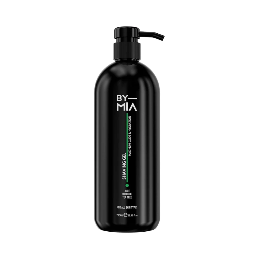 BY MIA Traş Jeli 750ml | Aloe, Mentol ve Çay Ağacı Yağı ile Zenginleştirilmiş | Hassas Tıraş İçin Maksimum Kayganlaştırır ve Nemlendirir
