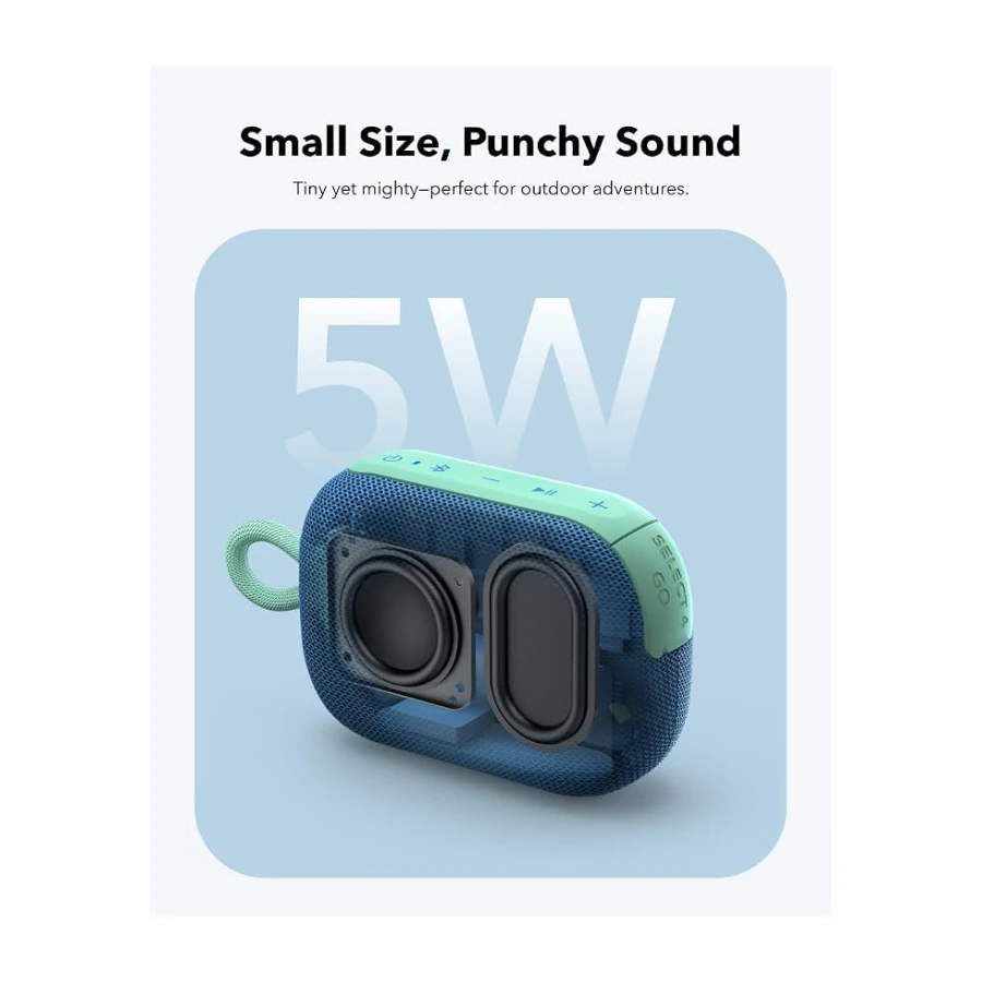 Anker Soundcore Select 4 Go Taşınabilir Bluetooth Hoparlör, IP67 Su Geçirmez, 20 Saat Çalma Süresi, Mavi - A31X1