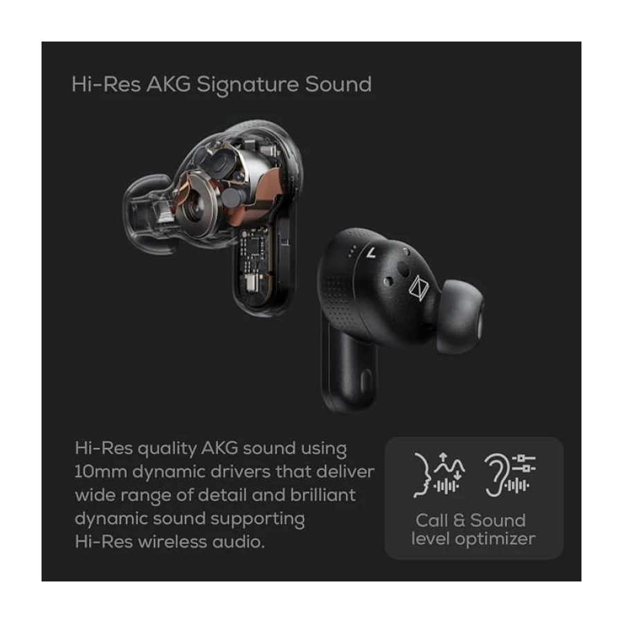 AKG N5 Hybrid ANC True Wireless Kulaklık,Siyah