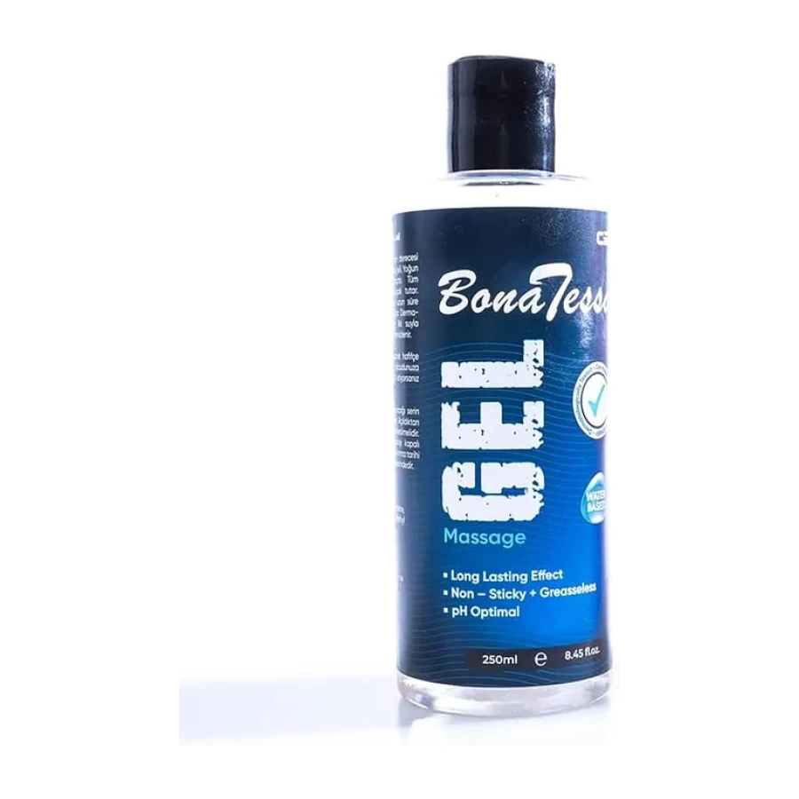 Bona Tessa Masaj Jeli – 250 ml | Su Bazlı, Kayganlaştırıcı, Nemlendirici Masaj Yağı