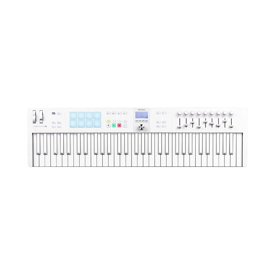 Arturia KeyLab Essential 61 Mk3 MIDI Kontrolcü - Alpine White