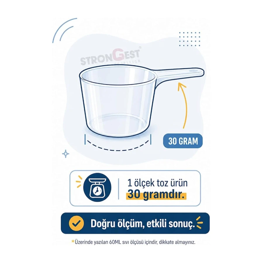 STRONGEST Whey Protein 420 Gr 14 Servis Aromalı%100 Whey Protein Tozu
