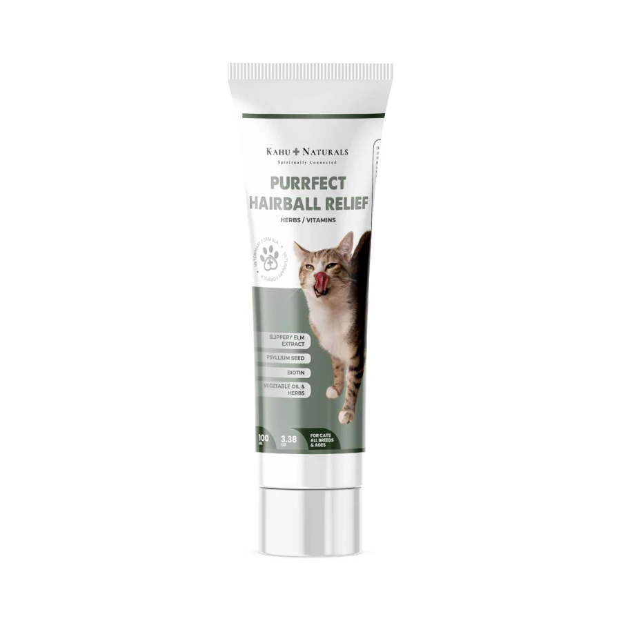Kahu Naturals Purrfect Hairball Relief, Kediler için Tüy Yumağı Giderici ve Önleyici Doğal Malt, 100 ml
