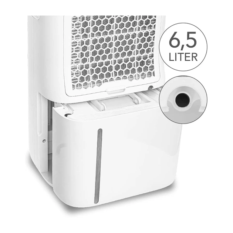 TROTEC TTK 70 HEPA Nem Alma Cihazı ve Hava Temizleyici | 50 m² / 125 m³'e kadar odalar için uygundur | Su haznesi yakl. 6,5 litre