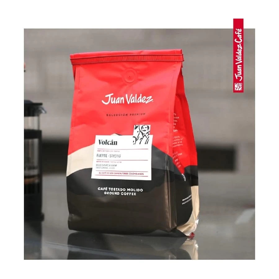 Juan Valdez Volcan Öğütülmüş Güçlü Kahve, 250g, Premium Selection, Koyu Kavrulmuş