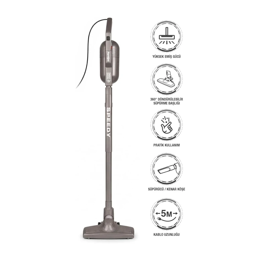 Fantom Speedy Pro DU 2100 Antrasit Dikey Elektrikli Süpürge
