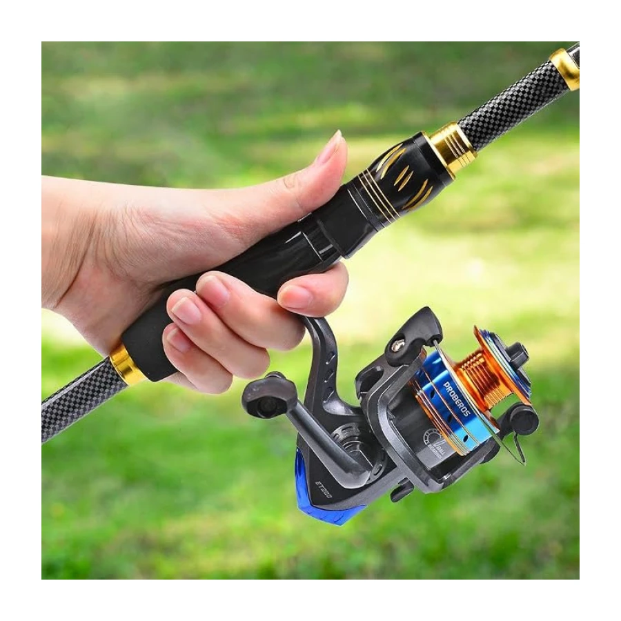 Valkyrie 1.8m Çantalı Motorlu Spin Olta Seti Silikon Rapala Misina Jighead Herşey Dahil Tam Set Ultra Hafif Tasarım