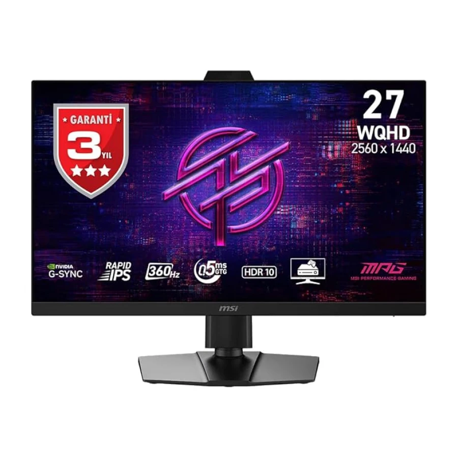 MSI 27 MPG 272QRF X36, Gaming Monitör, WQHD, 16:9, Flat, Rapid IPS, 360Hz, 0.5ms, G-SYNC Pulsar, Pivot
