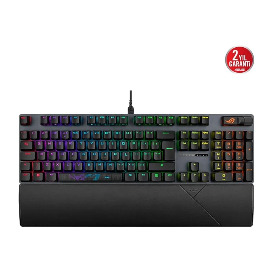 ASUS ROG Strix Scope II NX TR Q Snow Switch RGB Kablolu Gaming (Oyuncu) Klavye
