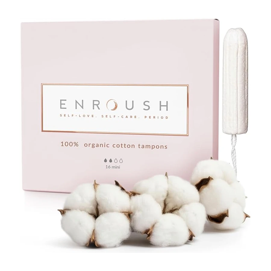 ENROUSH%100 Organik Pamuklu Tampon