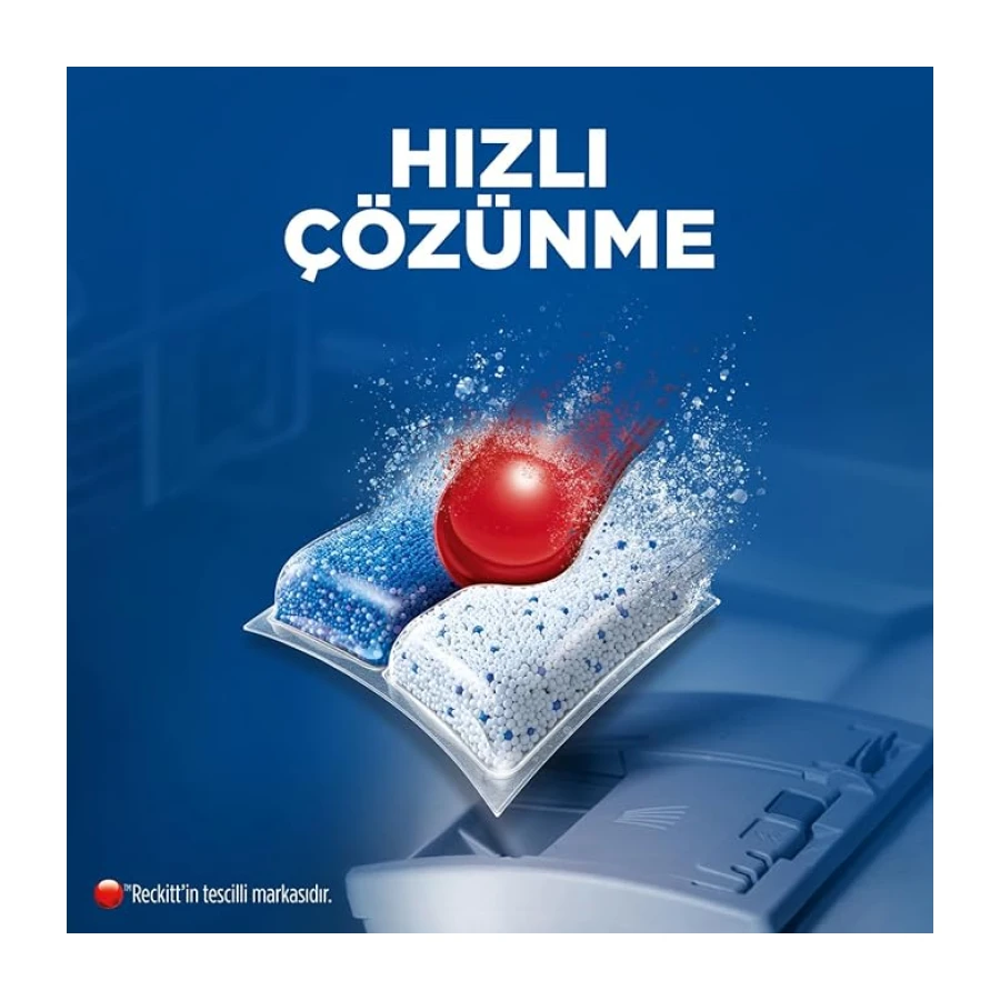 Finish Quantum 50 Kapsül Bulaşık Makinesi Deterjanı Tableti (1 x 50 Kapsül)