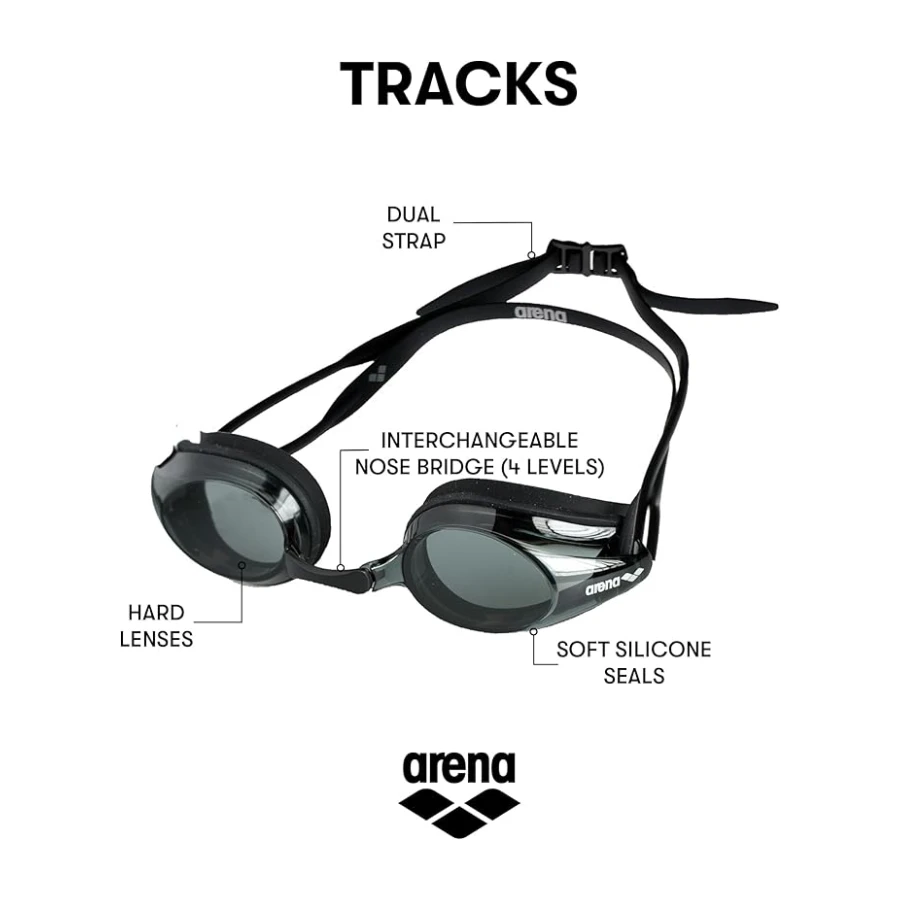 ARENA Tracks Yüzücü Gözlüğü üniseks-yetişkin