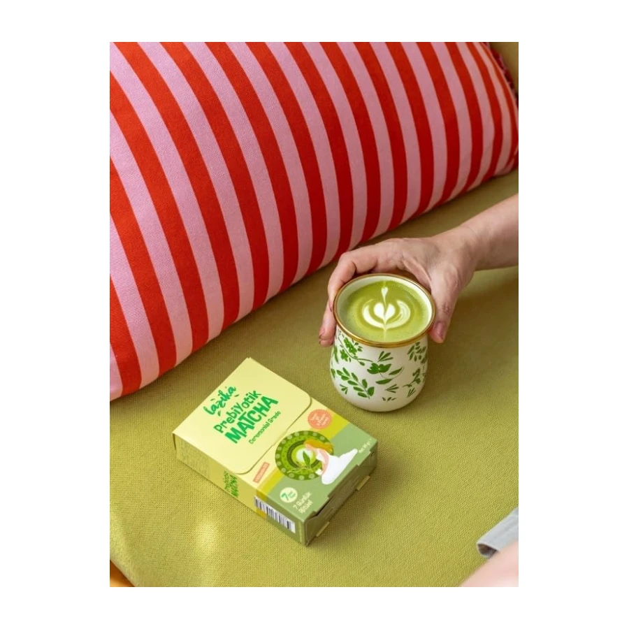 Prebiyotik Matcha 7 Saşe (35 g)- Protein, prebiyotik inülin, D3 vitamini ve keçiboynuzu unu