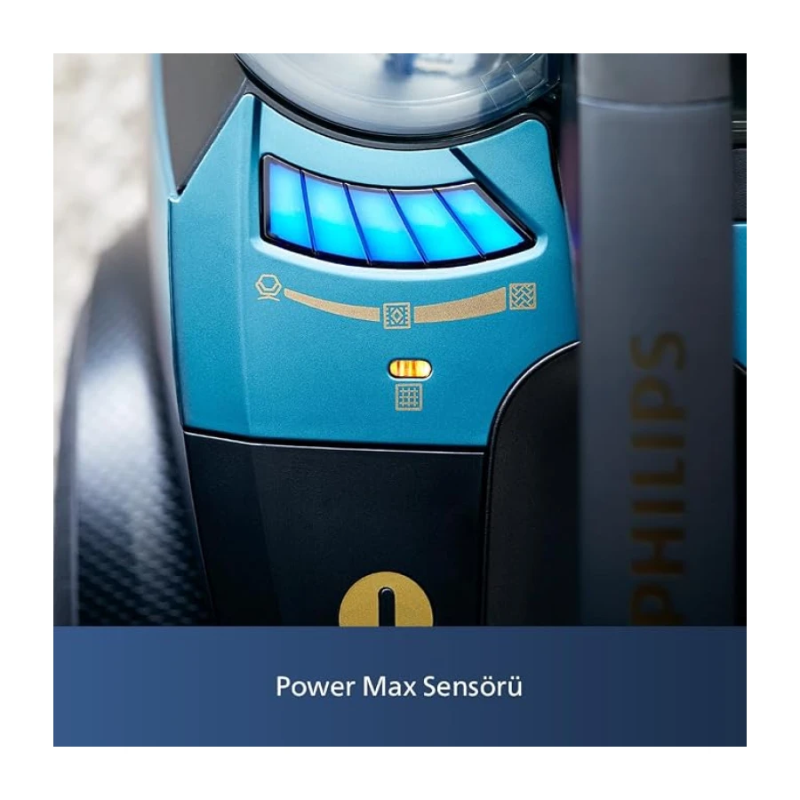 Philips Marathon Ultimate Toz Torbasız Elektrikli Süpürge, 899W, PowerCyclone 10, TriActive Ultra LED Başlık, Power Max Sensör, XB9185/07