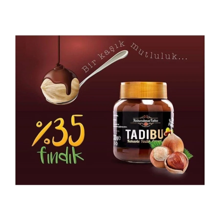abdurrahmantatlıcı Tadıbu Kakaolu Fındık Ezmesi Çokokrem 330 Gr