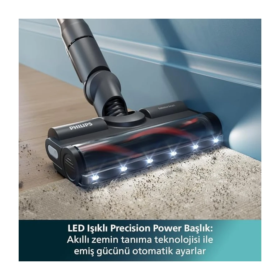 Philips 6000 Serisi Kablosuz Dikey Süpürge, PowerCyclone 11 (XC6552/01) ve Philips Orijinal Yedek Filtre - Kablosuz Süpürge 6000, 7000 ve 8000 Serisi ile Uyumlu (XV1681/01)