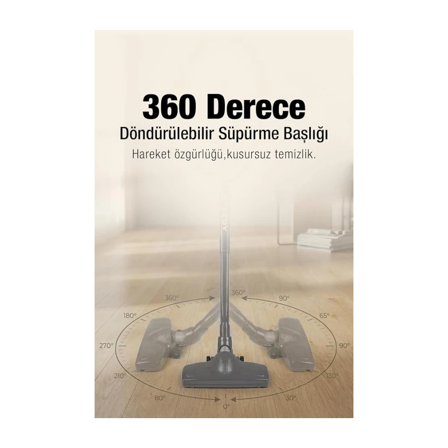Fantom Speedy Pro DU 2100 Antrasit Dikey Elektrikli Süpürge