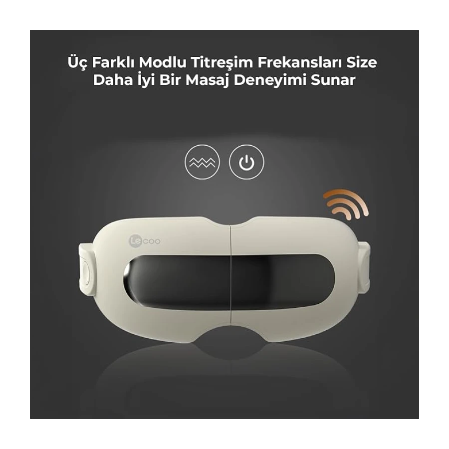 Lecoo SEM01 Ayarlanabilir 3 Modlu Titreşimli Göz Masaj Ve Terapi Aleti