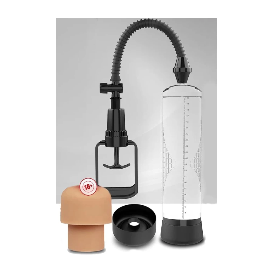 Do it Love - Realistik Vajina Mastürbatör Başlıklı Manuel Penis Pompası