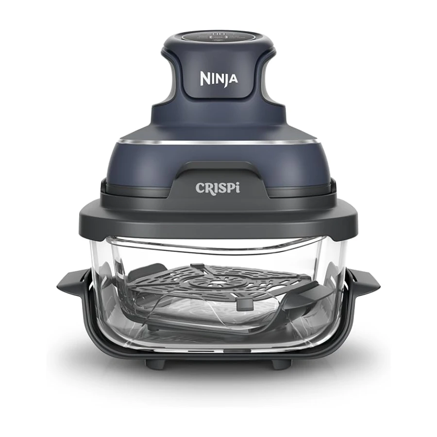 Ninja CRISPi 4-in-1 Taşınabilir Cam Hazneli Pişirme Sistemi - Blue FN101EUGY