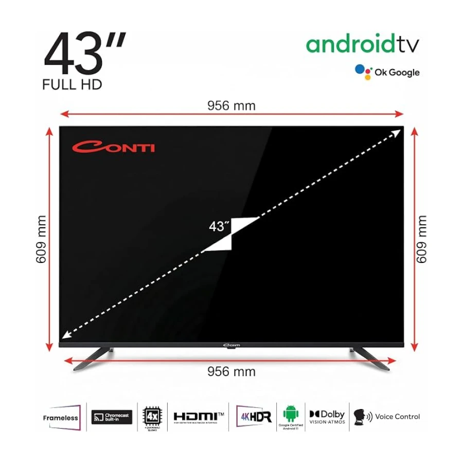 Conti 43” Full HD Android TV (CT43AN300F)