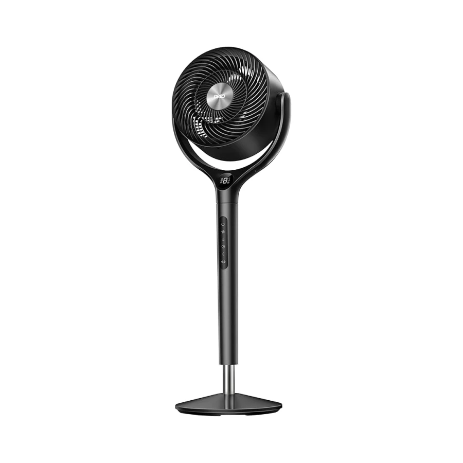 DREO DC Motorlu Ayaklı Fan, 37”–42” Ayarlanabilir Yükseklik, 20 dB Ultra Sessiz Çalışma, 120° + 120° Çok Yönlü Salınım, 30 m Güçlü Hava Erişimi, 9 Hız Kademesi, 3 Farklı Mod, 8 Saat Zamanlayıcı